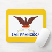 Tapis De Souris Drapeau de San Francisco, California Mouse Pad (Avec souris)