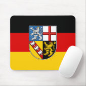 Tapis de souris Drapeau de Sarre (Avec souris)