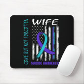 Tapis De Souris Drapeau De Sensibilisation Au Suicide D'Une Femme, (Avec souris)