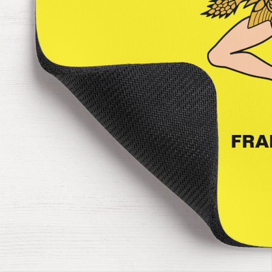 Tapis De Souris Drapeau de Sicile Rouge Jaune (Coin)