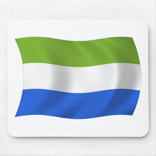 Tapis de souris Drapeau de Sierra Leone (Devant)