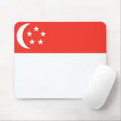 Tapis De Souris Drapeau de Singapour (Avec souris)