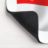 Tapis de souris Drapeau de Singapour (Coin)