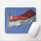 Tapis De Souris Drapeau de Singapour (Avec souris)