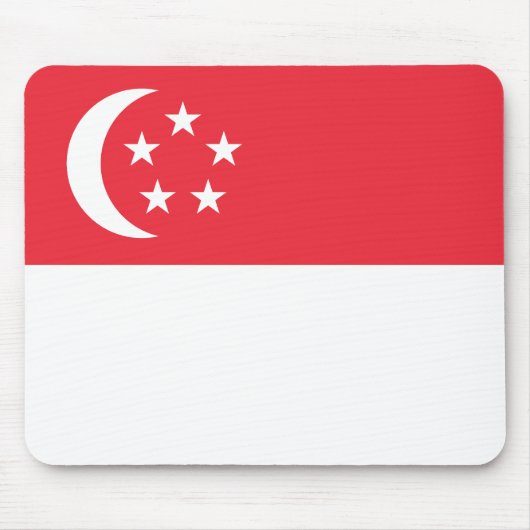 Tapis De Souris Drapeau de Singapour (Devant)