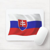Tapis de souris Drapeau de Slovaquie (Avec souris)