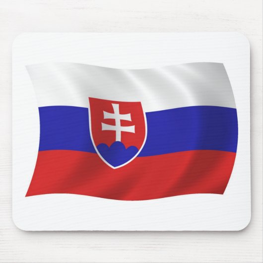Tapis de souris Drapeau de Slovaquie (Devant)