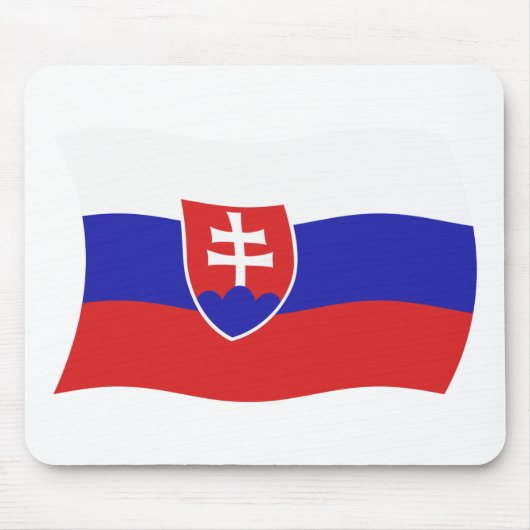 Tapis de souris Drapeau de Slovaquie (Devant)