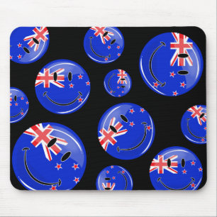 Tapis De Souris Drapeau de sourire de la Nouvelle Zélande