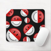 Tapis De Souris Drapeau de sourire du Monaco (Avec souris)