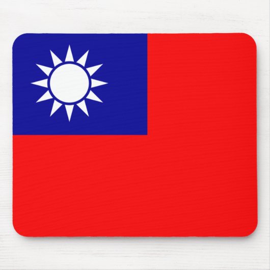 Tapis De Souris Drapeau de Taïwan Mousepad (Devant)