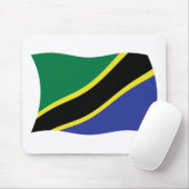Tapis de souris Drapeau de Tanzanie (Avec souris)