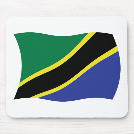 Tapis de souris Drapeau de Tanzanie (Devant)