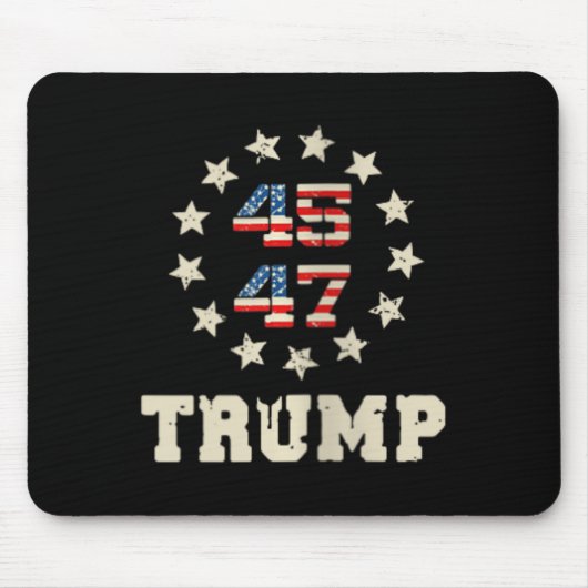 Tapis De Souris Drapeau de Trump 2024 pour les femmes (sur le dos) (Devant)
