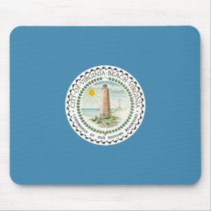 Tapis De Souris Drapeau de Virginia Beach (Virginie, USA)