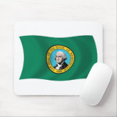 Tapis de souris Drapeau de Washington (Avec souris)