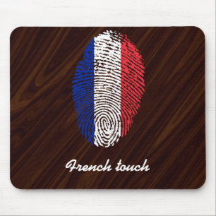 Tapis De Souris Drapeau d'empreinte digitale de contact de