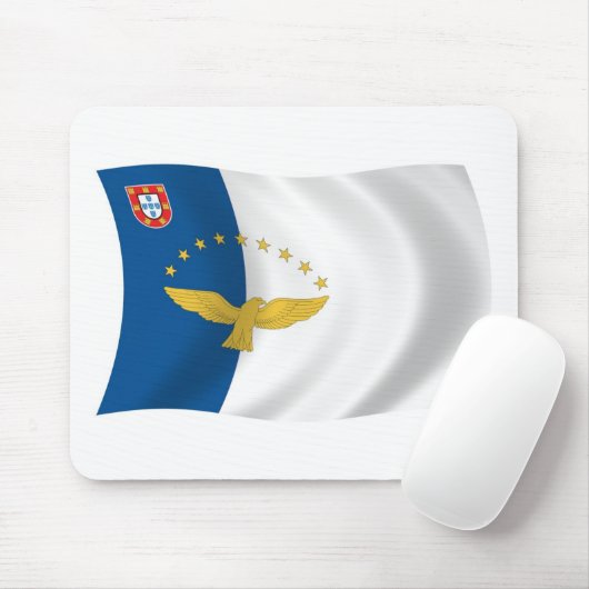 Tapis De Souris Drapeau des Açores Mousepad (Avec souris)