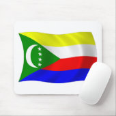 Tapis de souris Drapeau des Comores (Avec souris)