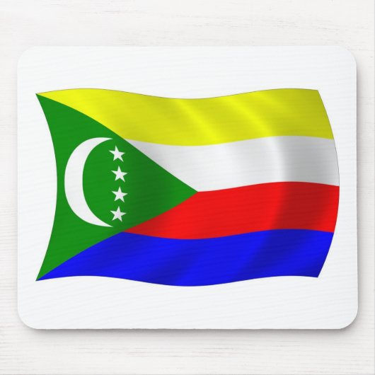 Tapis de souris Drapeau des Comores (Devant)