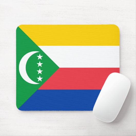 Tapis De Souris Drapeau des Comores (Avec souris)