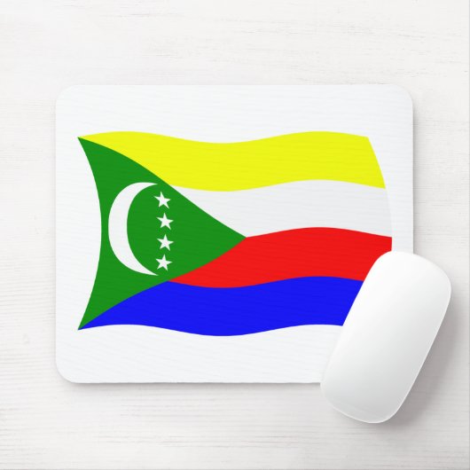 Tapis De Souris Drapeau des Comores Mousepad (Avec souris)