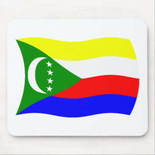 Tapis De Souris Drapeau des Comores Mousepad