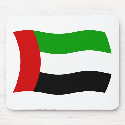 Tapis de souris Drapeau des Émirats arabes unis (Devant)
