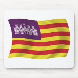 Tapis de souris Drapeau des îles Baléares