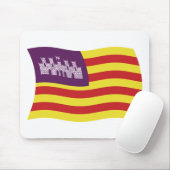 Tapis de souris Drapeau des îles Baléares (Avec souris)