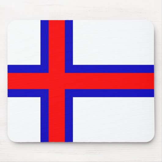 Tapis De Souris Drapeau des Iles Féroé (Devant)