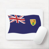 Tapis De Souris Drapeau Des Îles Turques Et Caïques Mousepad (Avec souris)