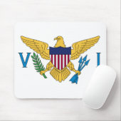 Tapis De Souris Drapeau des îles Vierges américaines (Avec souris)