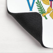 Tapis De Souris Drapeau des îles Vierges américaines (Coin)