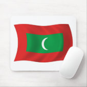 Tapis de souris Drapeau des Maldives (Avec souris)