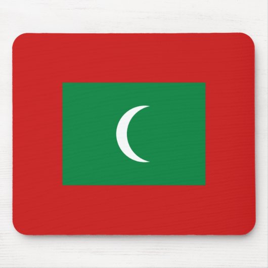 Tapis De Souris Drapeau des Maldives Mousepad (Devant)