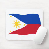 Tapis de souris Drapeau des Philippines (Avec souris)