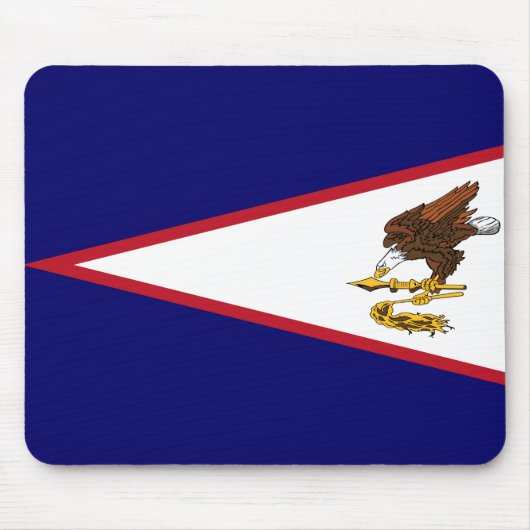 Tapis De Souris Drapeau des Samoa américaines (Devant)