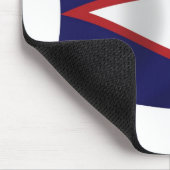 Tapis de souris Drapeau des Samoa américaines (Coin)