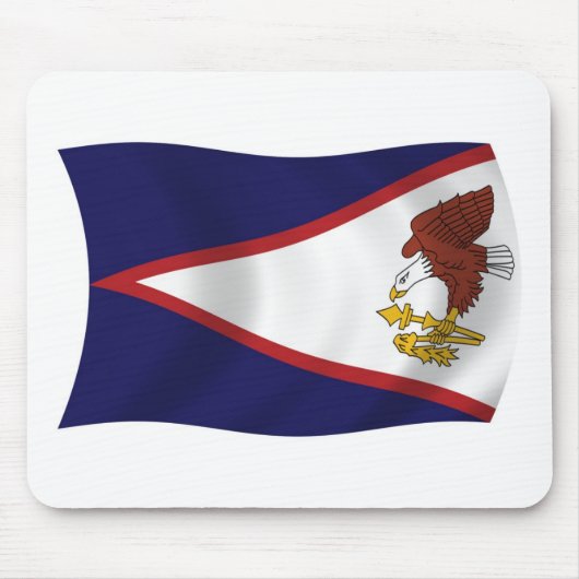 Tapis de souris Drapeau des Samoa américaines (Devant)