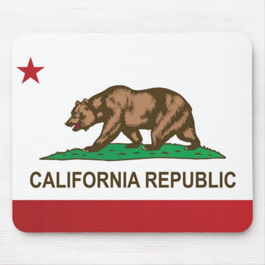 Tapis De Souris Drapeau d'État de Californie, États-Unis (Devant)
