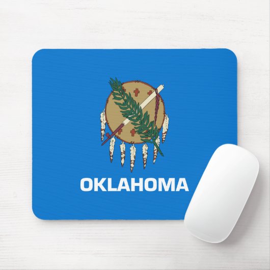 Tapis De Souris Drapeau d'État de l'Oklahoma (Avec souris)