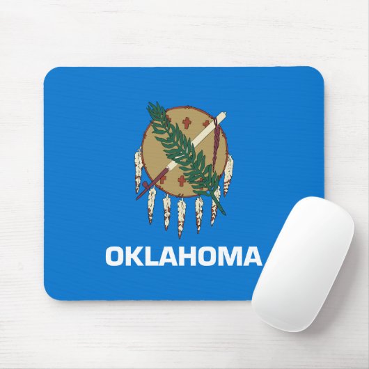 Tapis De Souris Drapeau d'État de l'Oklahoma (Avec souris)