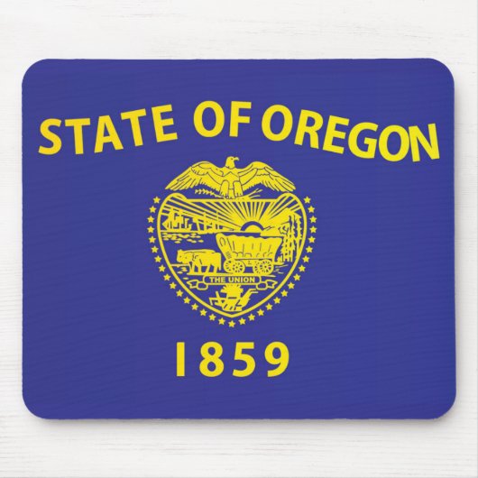 Tapis De Souris Drapeau d'État de l'Oregon, États-Unis (Devant)