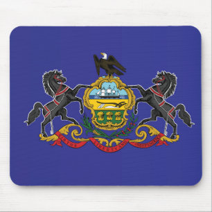 Tapis De Souris Drapeau d'État de Pennsylvanie, États-Unis