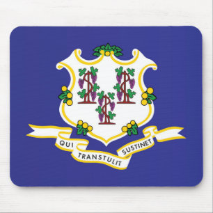 Tapis De Souris Drapeau d'État du Connecticut, États-Unis