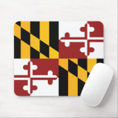 Tapis De Souris Drapeau d'Etat du Maryland, États-Unis (Avec souris)