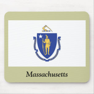 Tapis De Souris Drapeau d'état du Massachusetts