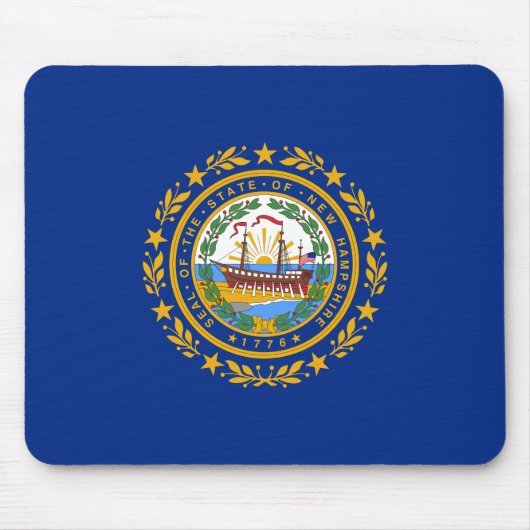 Tapis De Souris Drapeau d'Etat du New Hampshire (Devant)