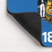 Tapis De Souris Drapeau d'État du Wisconsin, États-Unis (Coin)